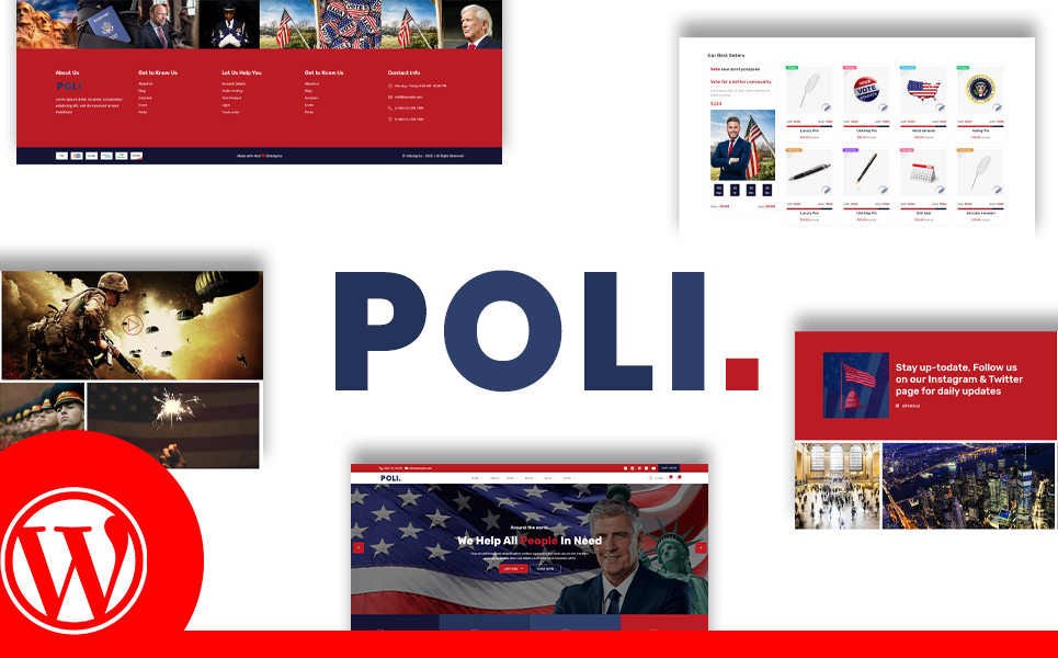 Poli Multipurpose Election Campaign and Donation Portal WooCommerce Theme