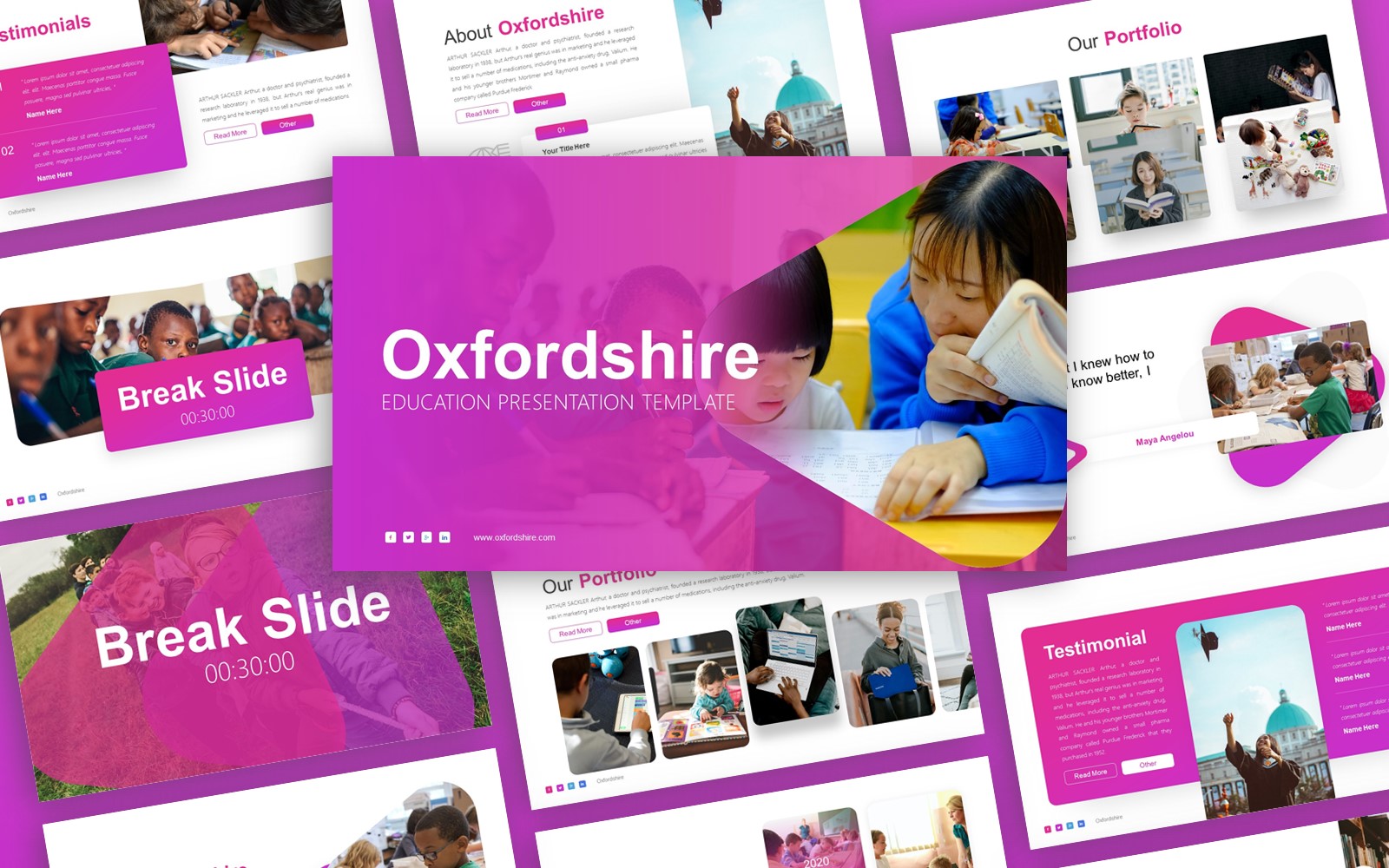 Oxfordshire  -  Education Multipurpose PowerPoint Template