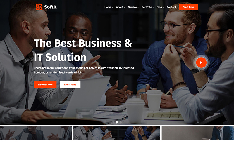 Softit - IT Solution Services and Technology Responsive Website Template