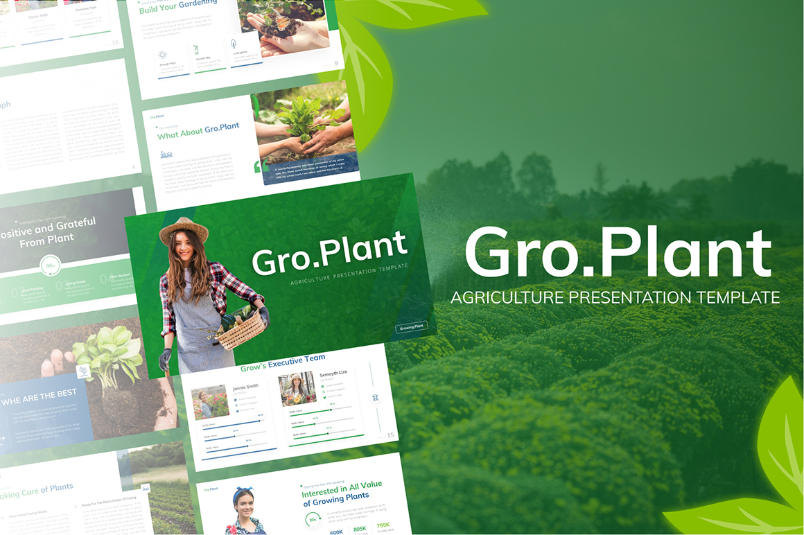 Gro.Plant Agriculture Professional PowerPoint Template