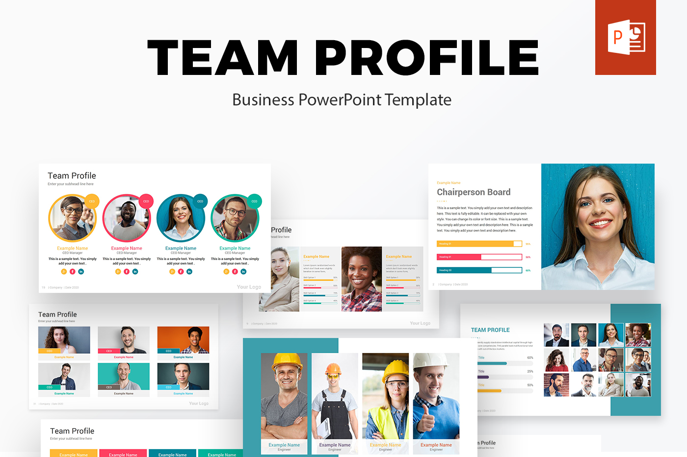 Team Profile PowerPoint Presentation Template