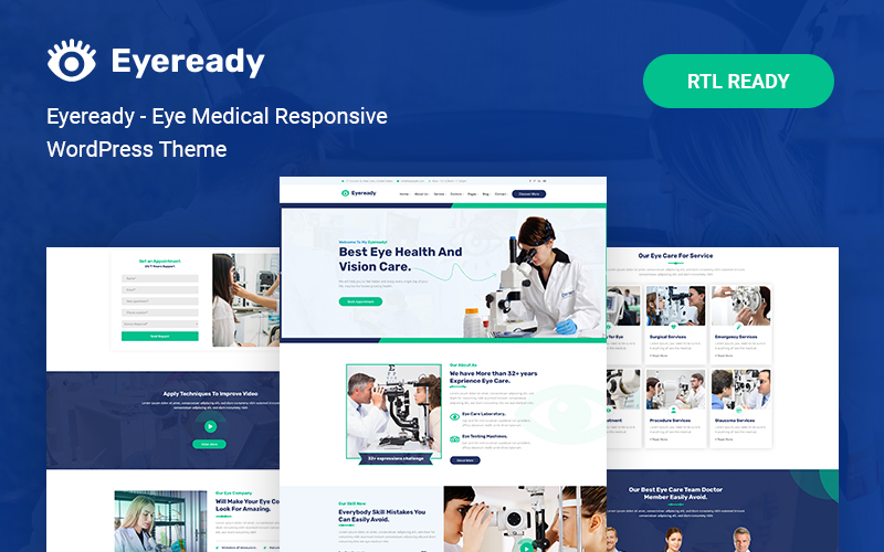 Eyeready - Eye Medical Responsive WordPress Theme