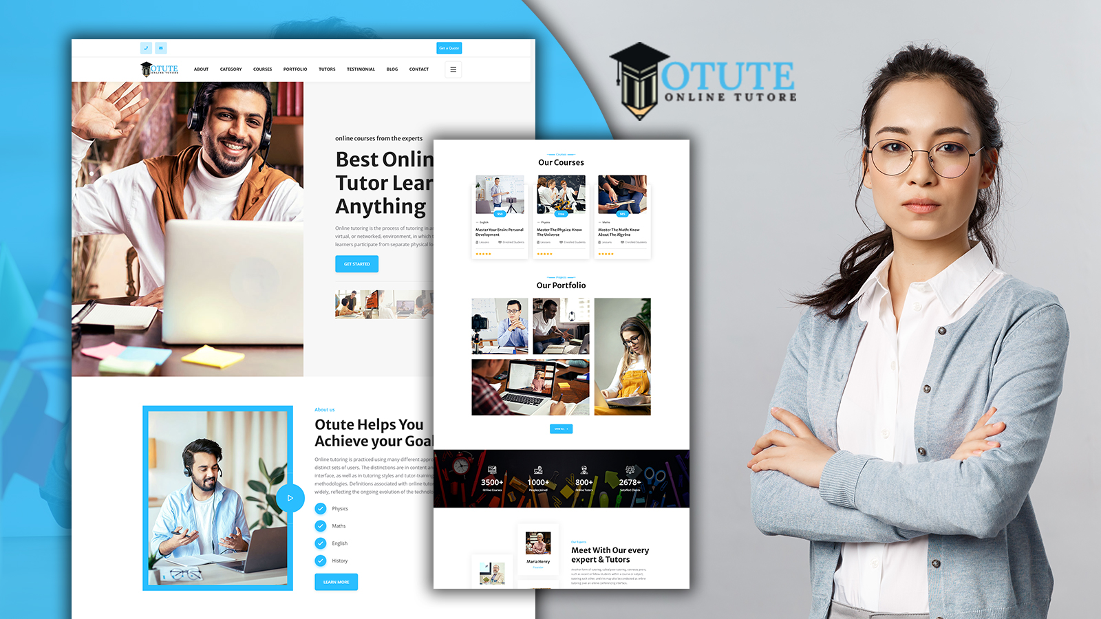 Otute - Online Tuition HTML5 Landing Page Template