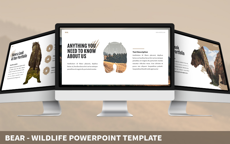 Bear - Wildlife Powerpoint Template