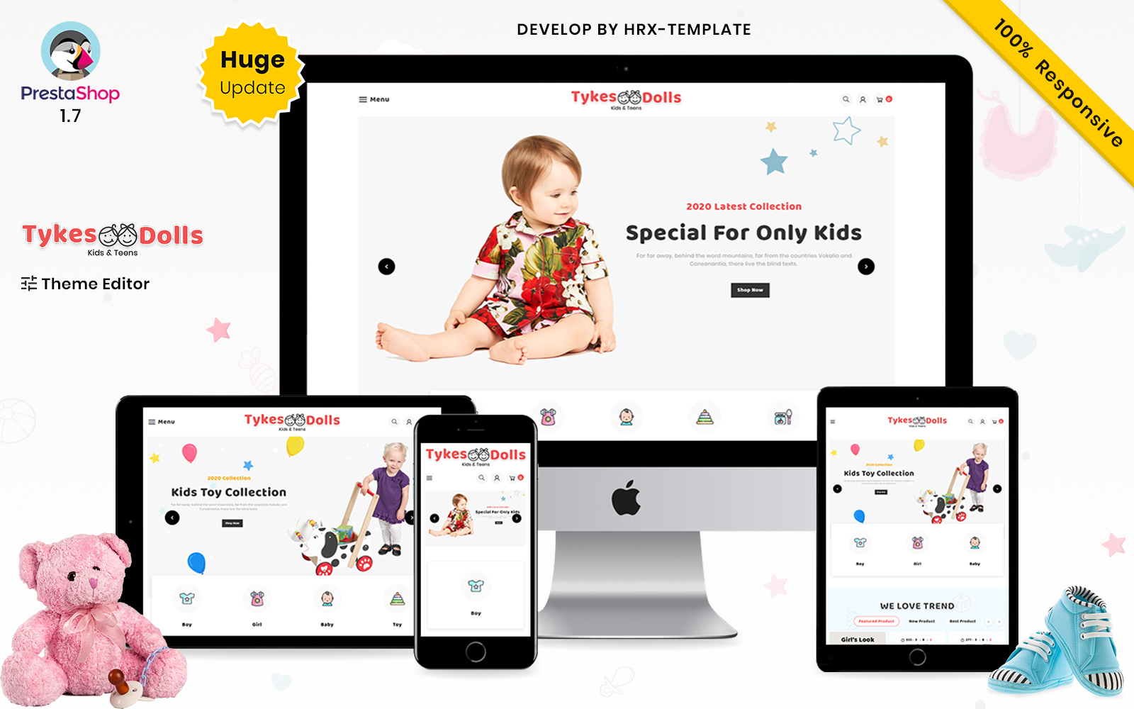 Tykes Dolls Mega Children Fashion Kids Store Prestashop Premium Themes