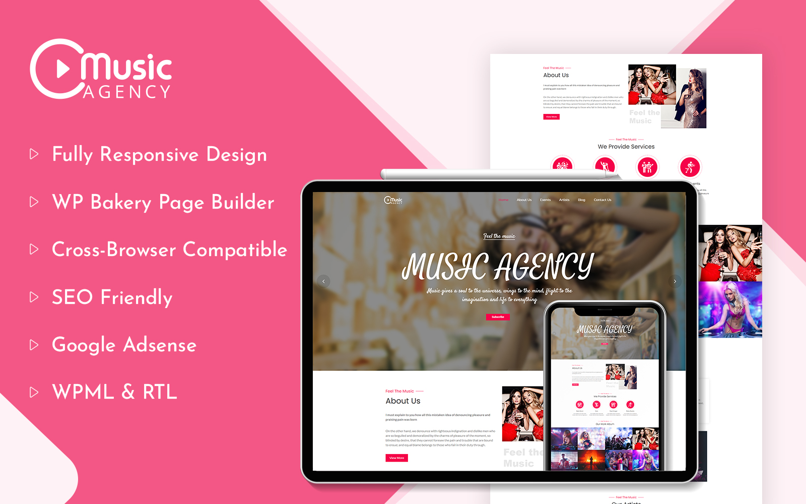 Music Agency WordPress Theme