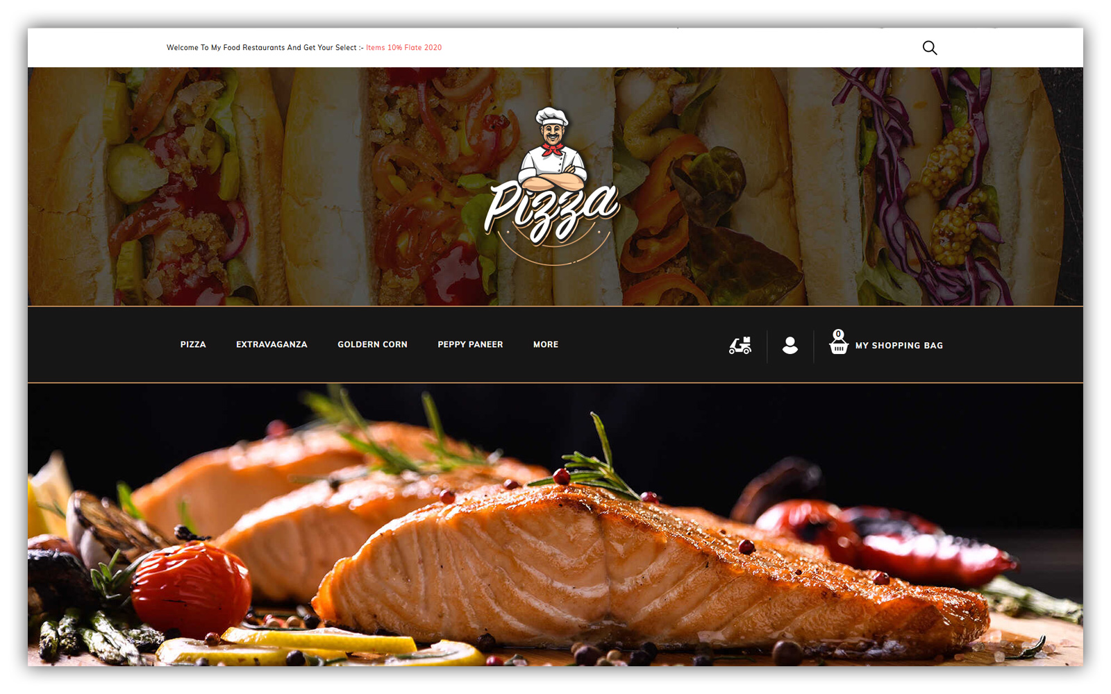Pizza - Food Store Opencart Theme