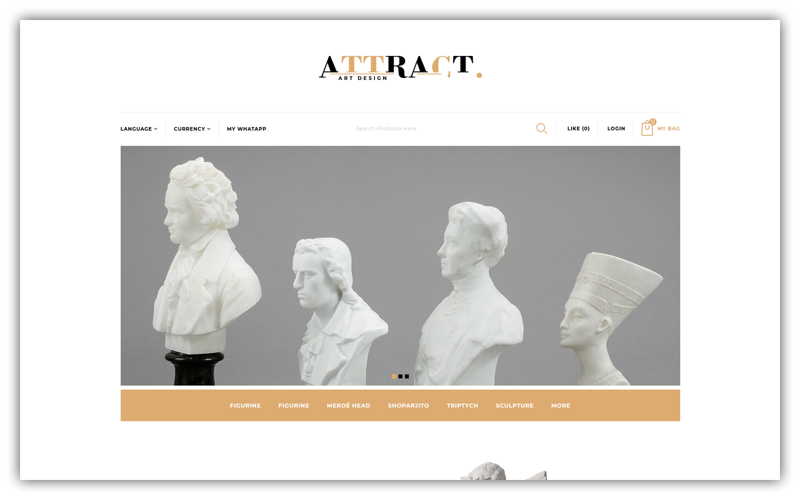Attract - Art Store Opencart Theme