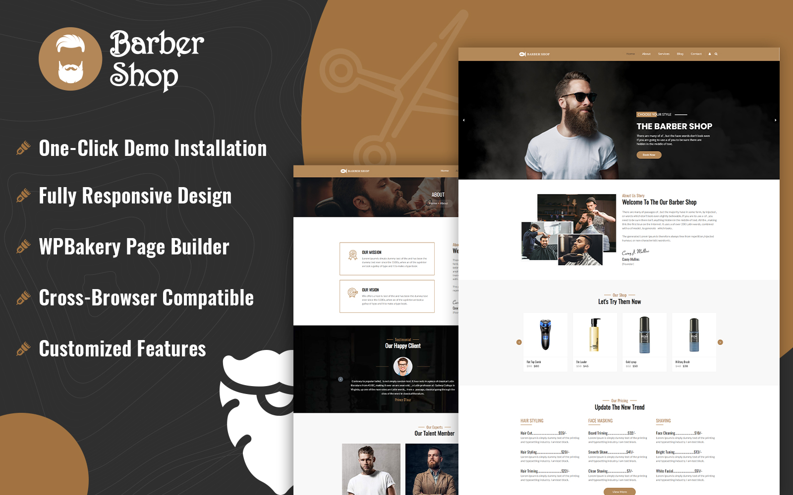 Barber Shop WordPress Theme
