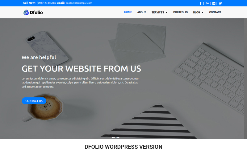 Dfolio - Multipurpose Responsive WordPress Theme