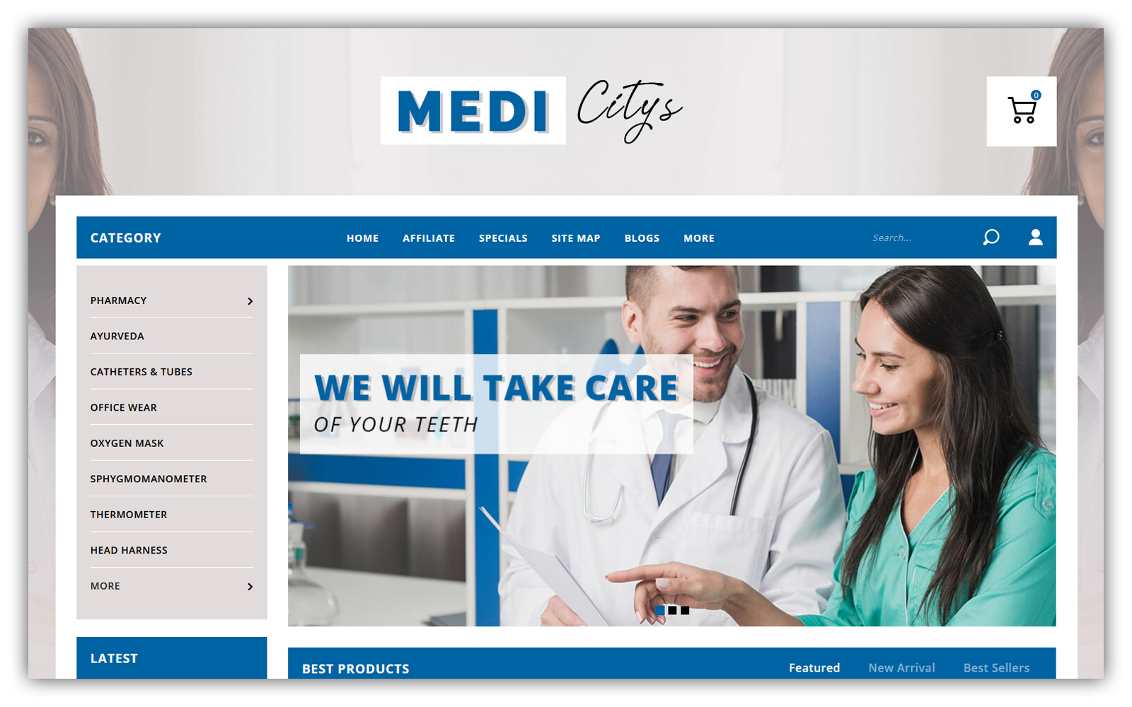 Medicitys - Medical Store Opencart Theme