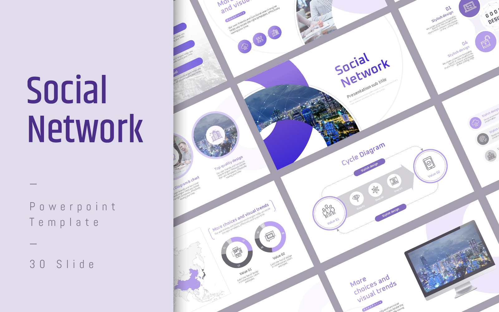 Social Network PPT Template