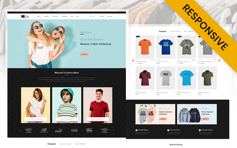 Cryline Tshirts store  Prestashop Responsive Theme