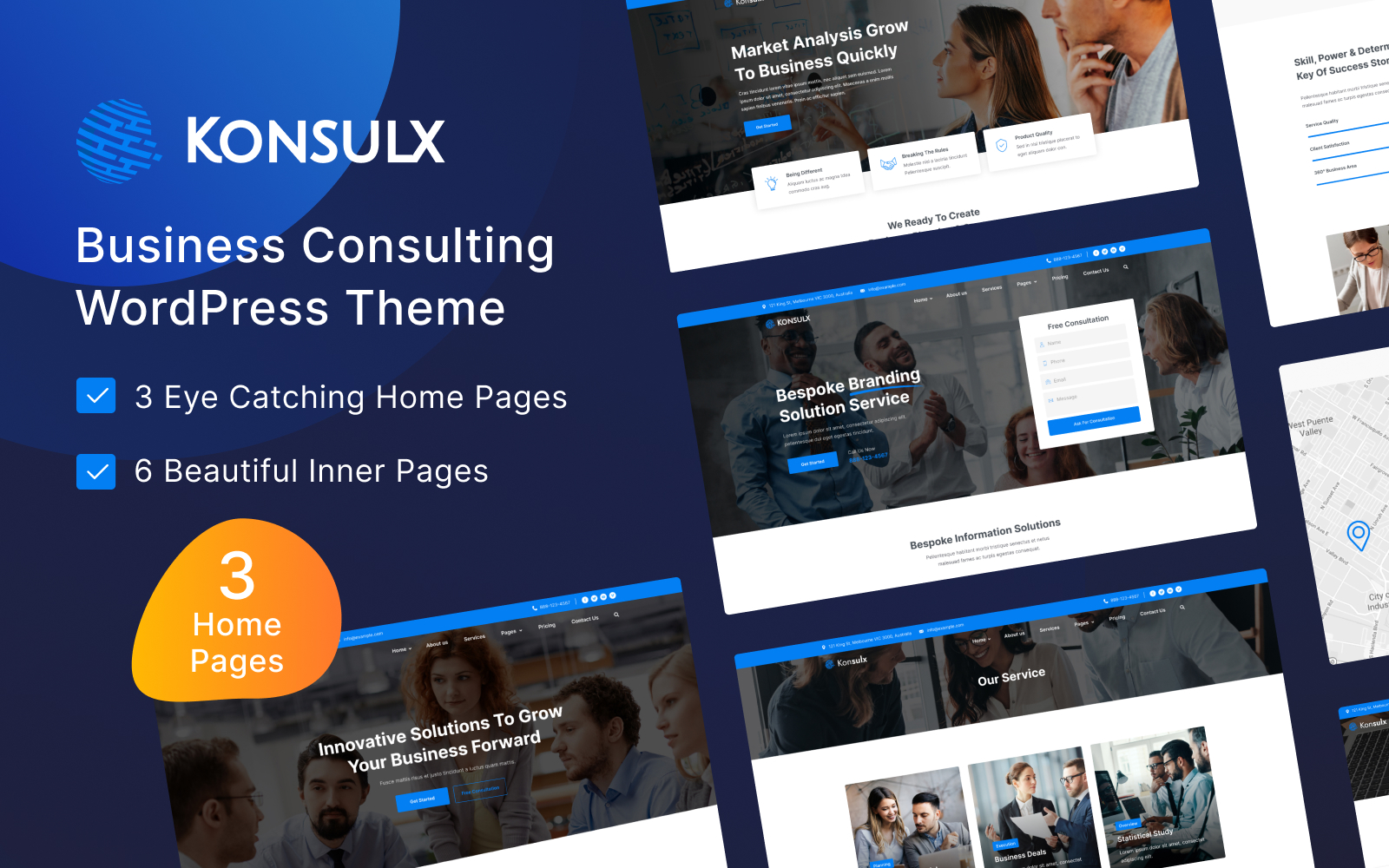Konsulx - Business Corporate WordPress Theme