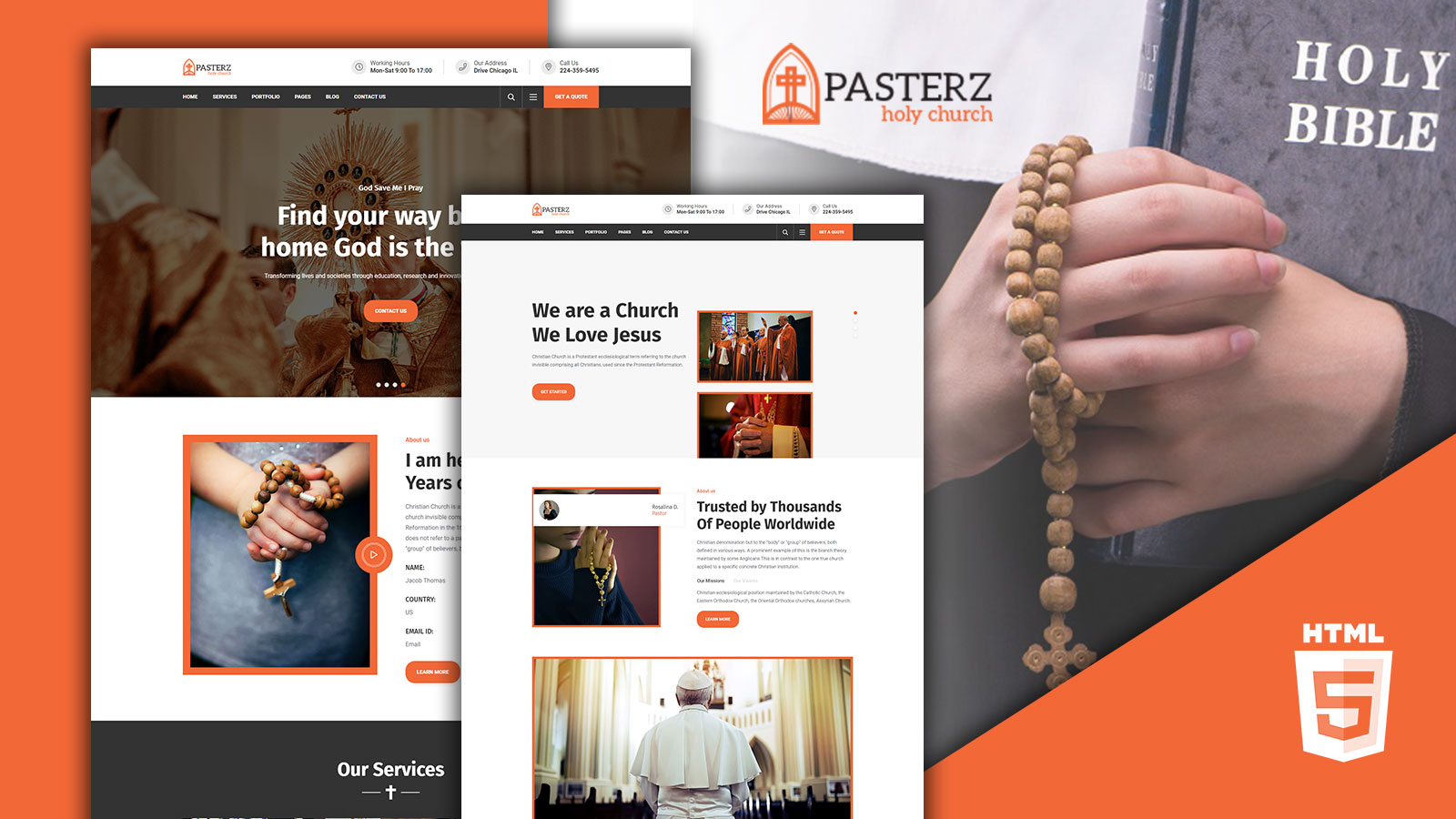 Pasterz - Church HTML5 Template