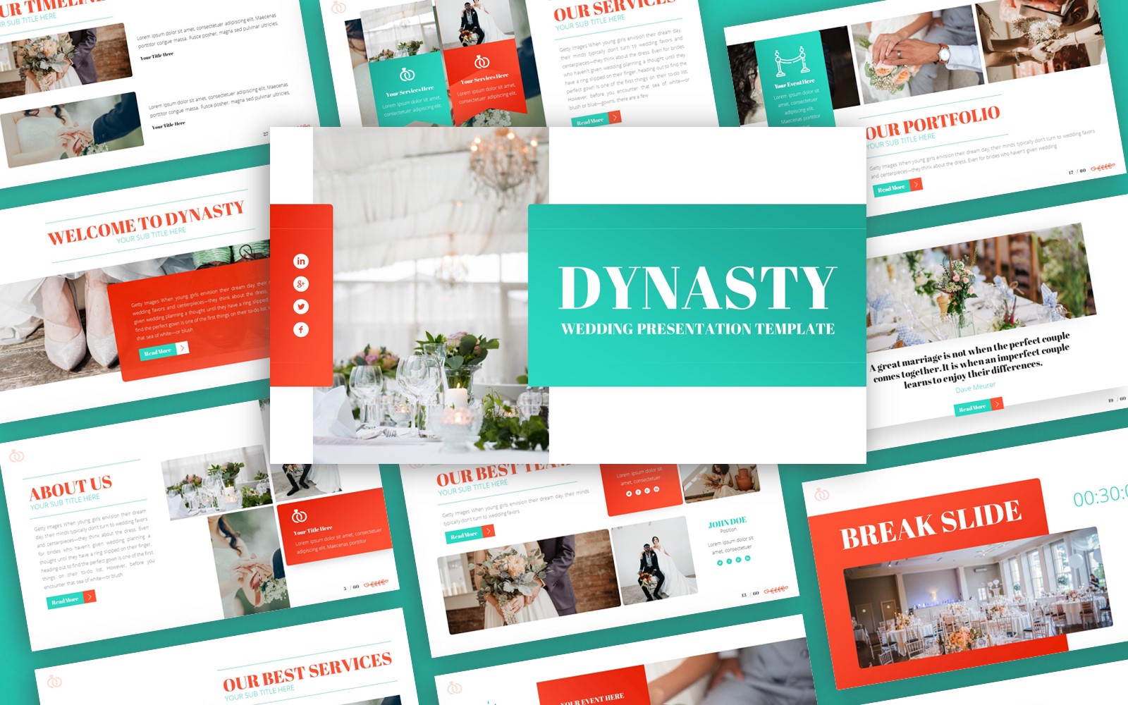 Dynasty - Wedding Multipurpose PowerPoint Template