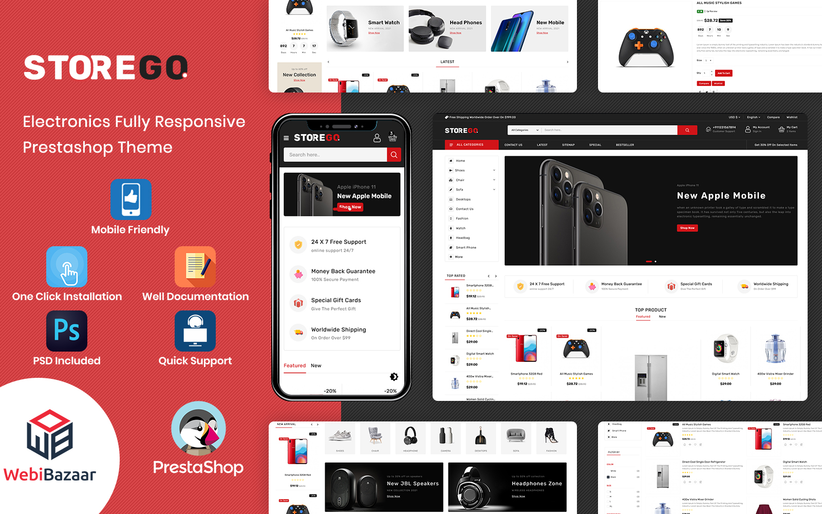 StoreGo - Multipurpose Premium Electronic PrestaShop Theme