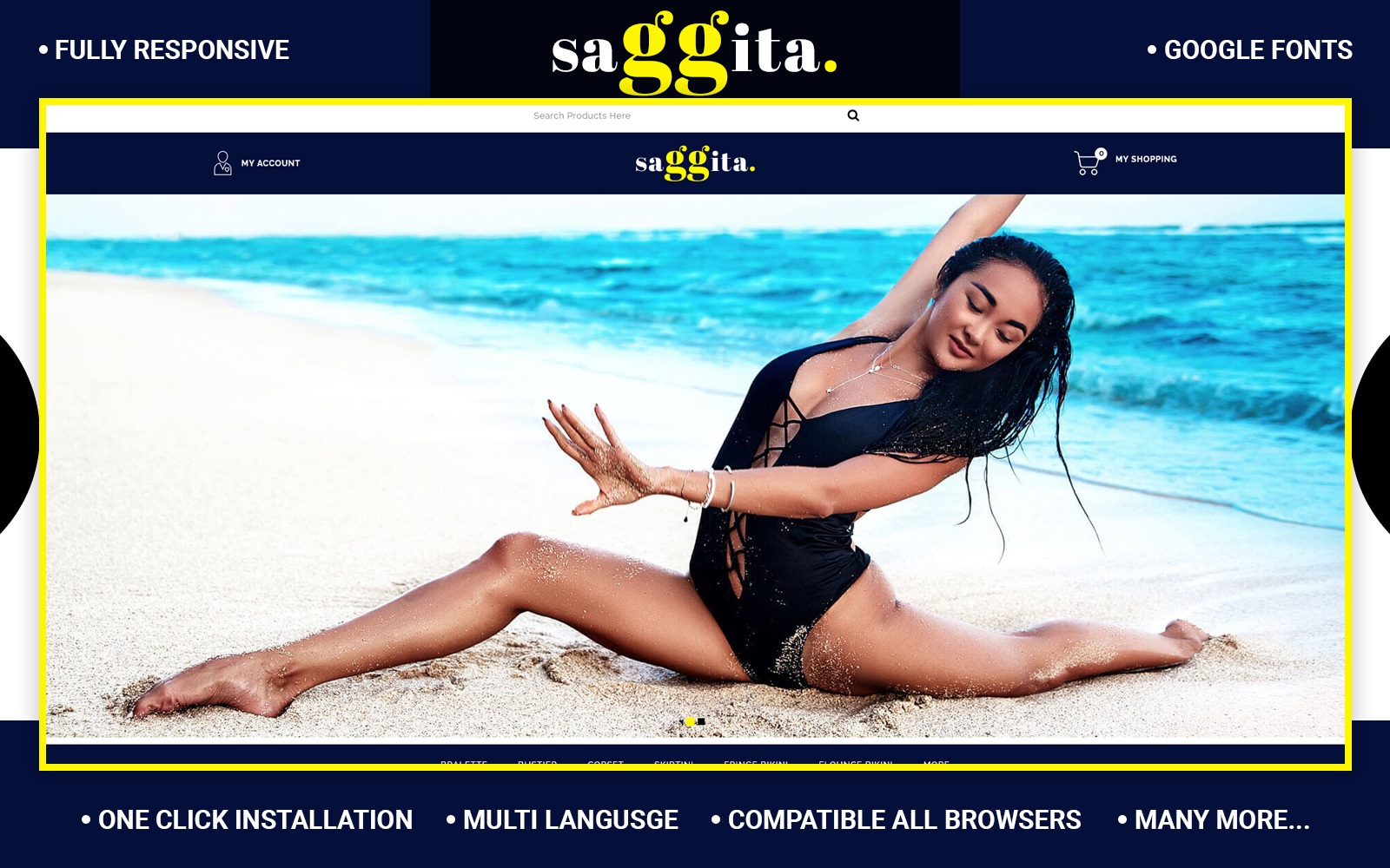 Saggita - Lingerie Store Opencart Theme