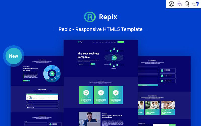 Repix - Business Landing Page Responsive Website Template
