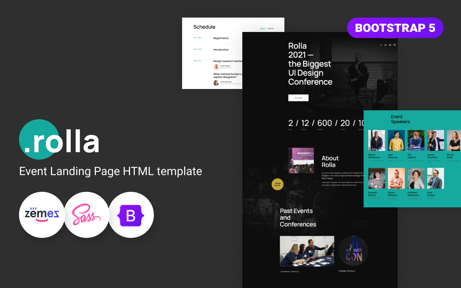 Rolla - HTML5 Event Tickets Template