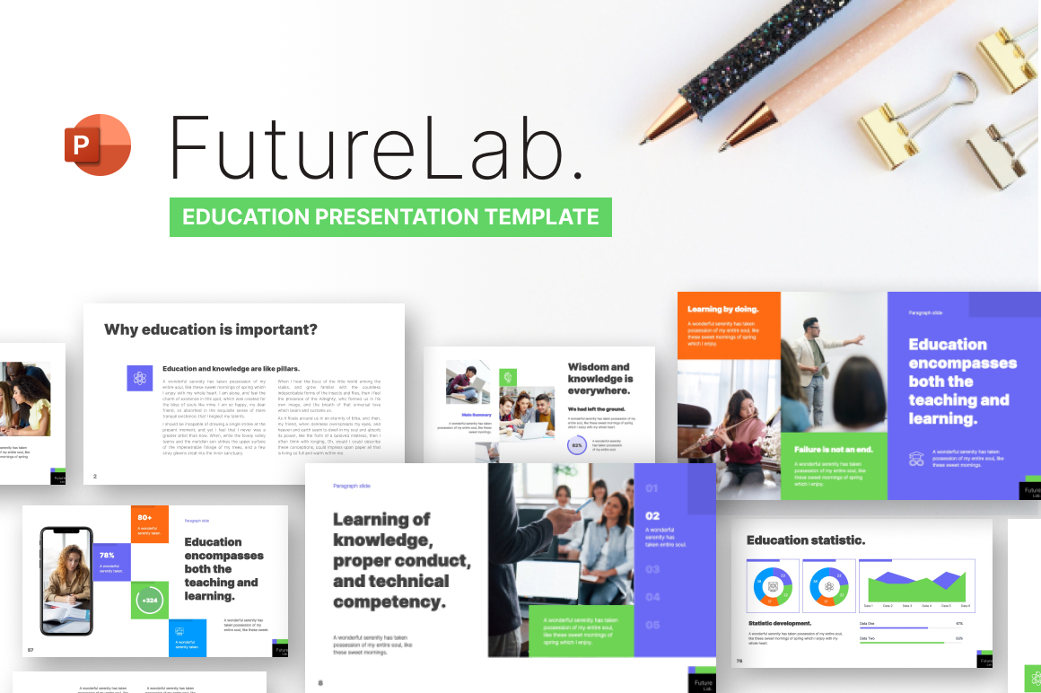 Future Lab Creative Education PowerPoint Template