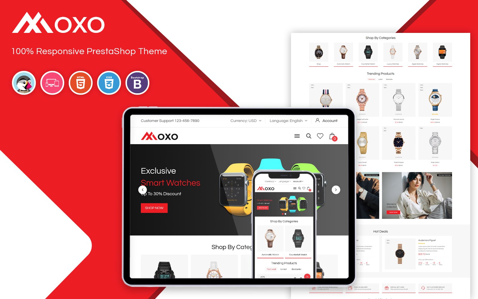 Moxo - Watch PrestaShop Theme