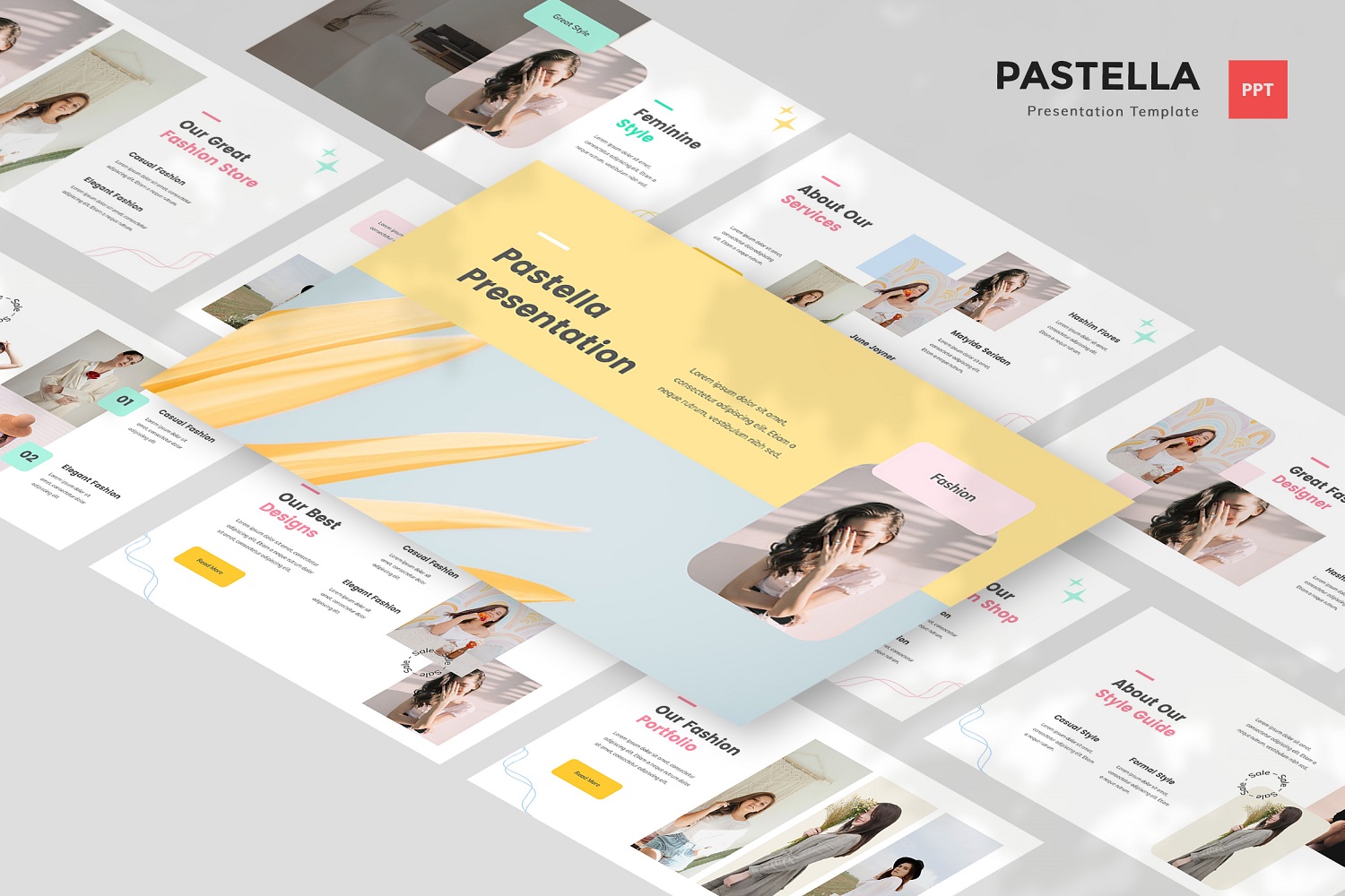Pastella - Pastel Style Powerpoint Template