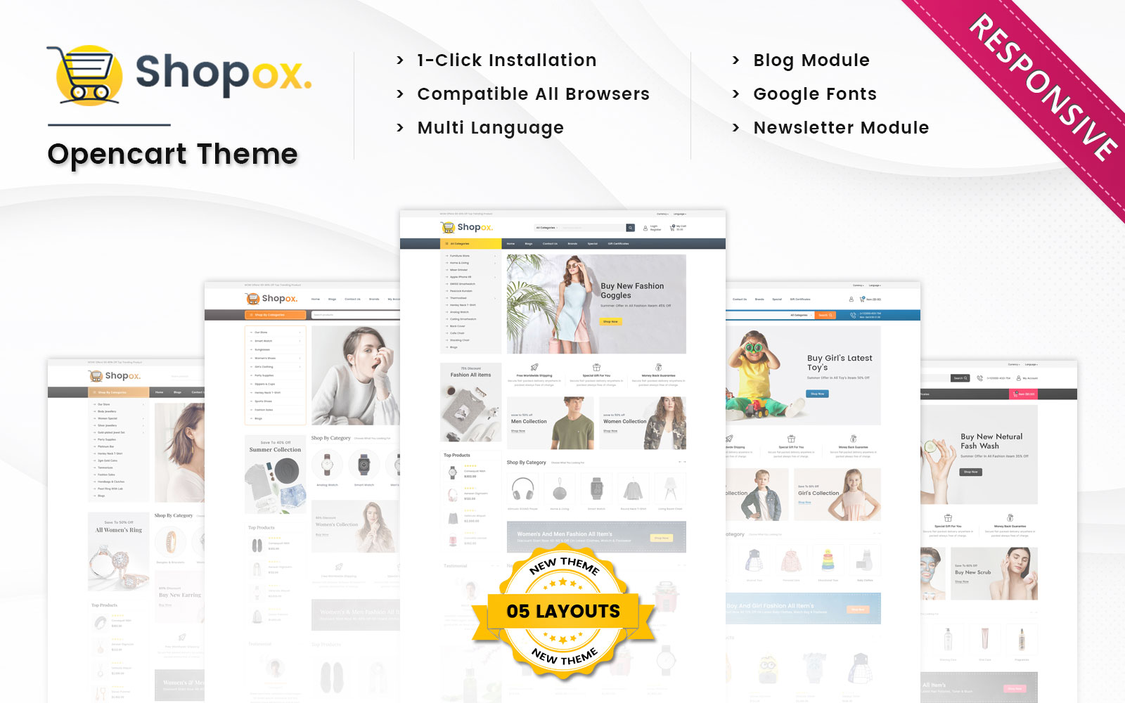 Shopox - Multi Purpose Responsive Opencart 3.x  Theme