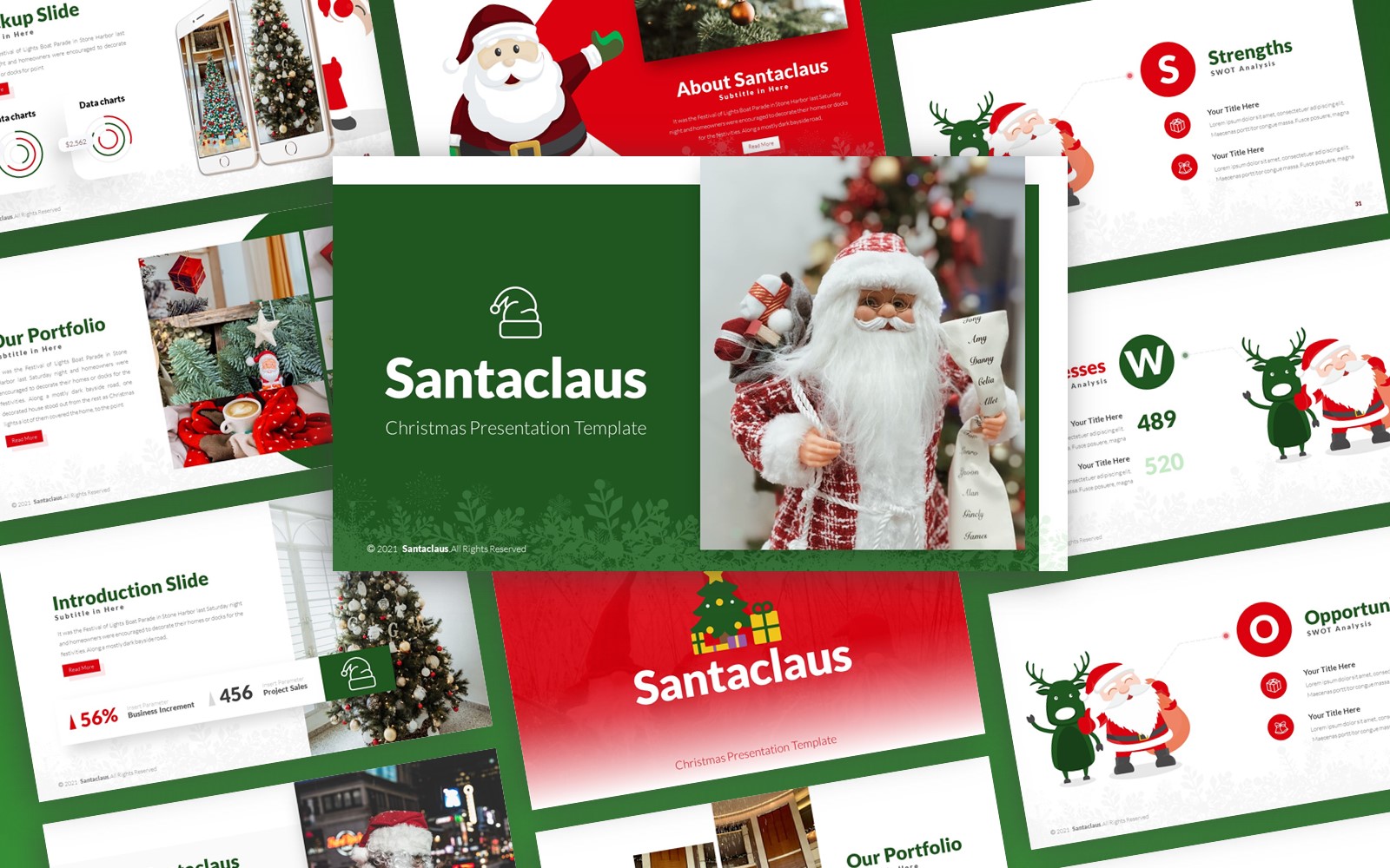 Santaclaus - Christmas Multipurpose PowerPoint Template