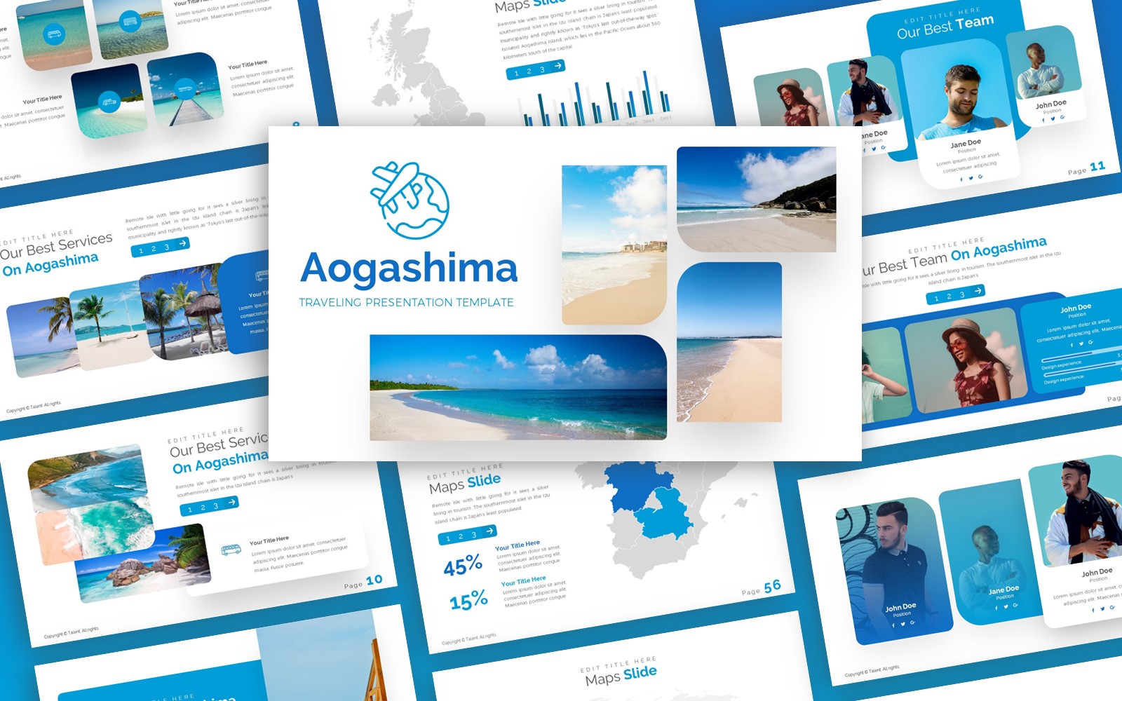 Aogashima - Traveling Multipurpose PowerPoint Template
