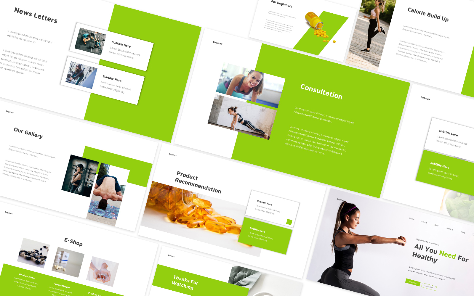 Supplements Powerpoint Template
