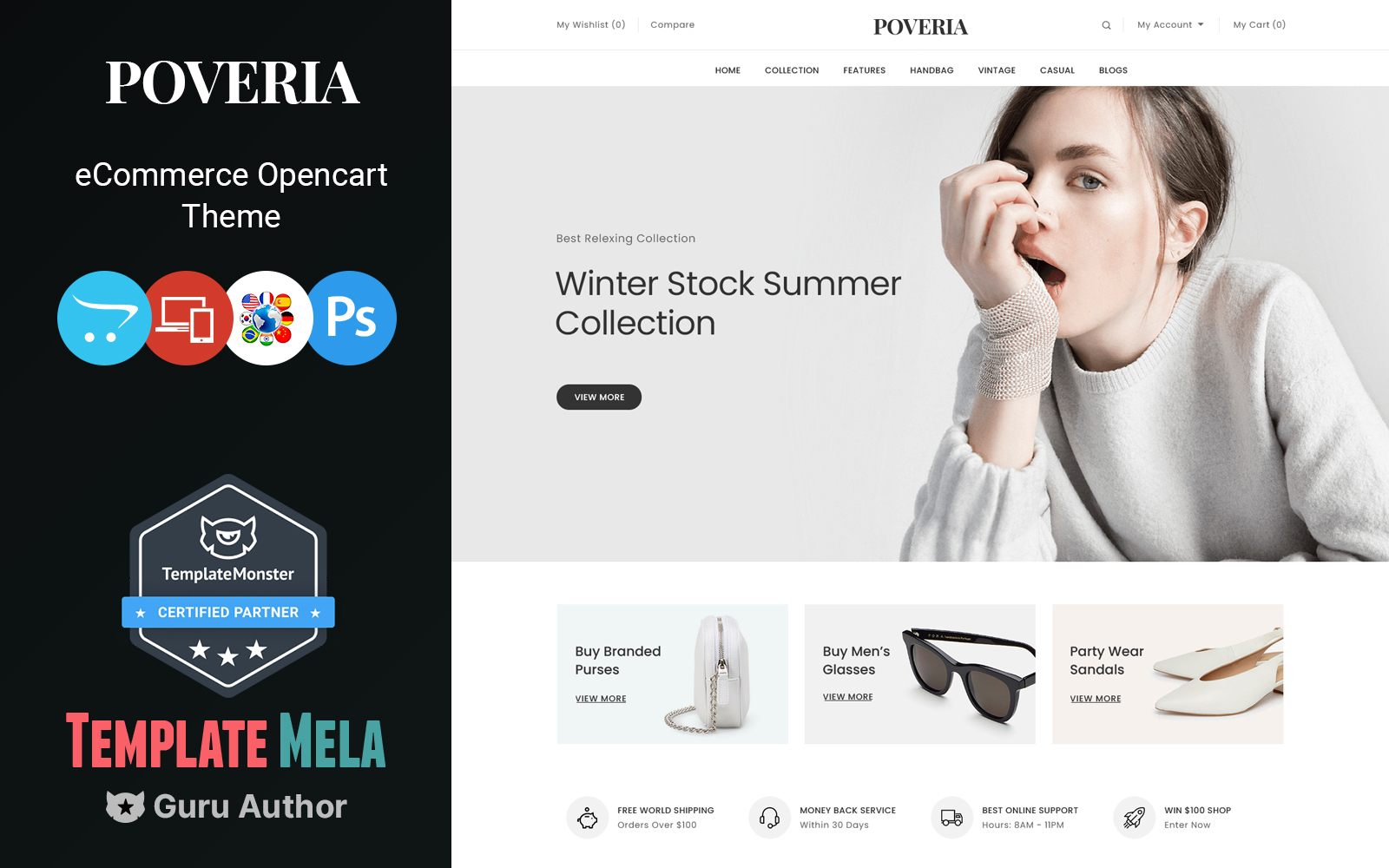 Poveria - Multipurpose OpenCart 3 Theme for Fashion