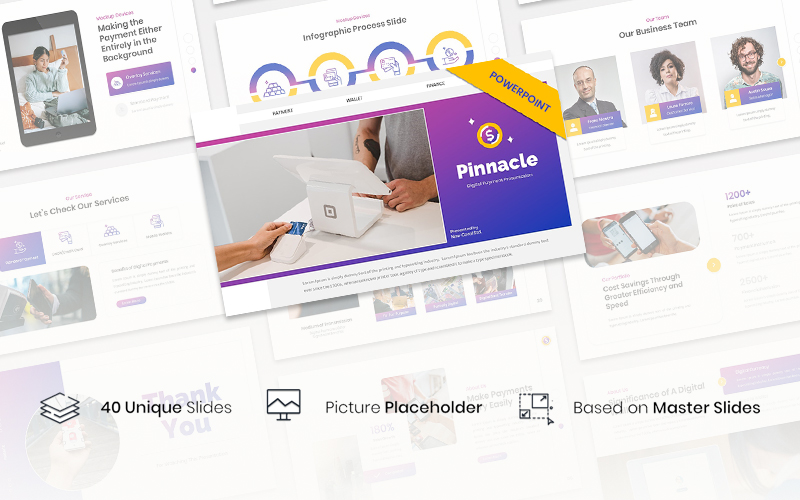 Pinnacle - Digital Payment PowerPoint Template