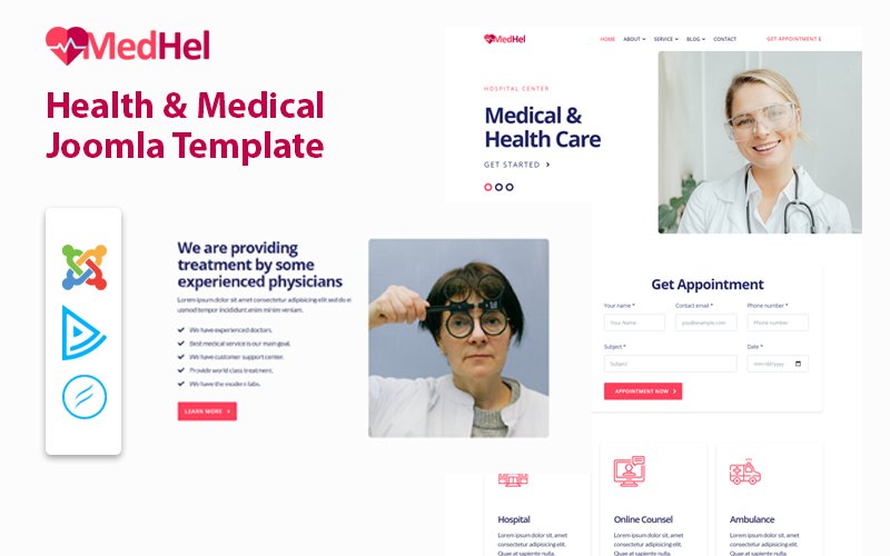 MedHel - Health & Medical Joomla Template