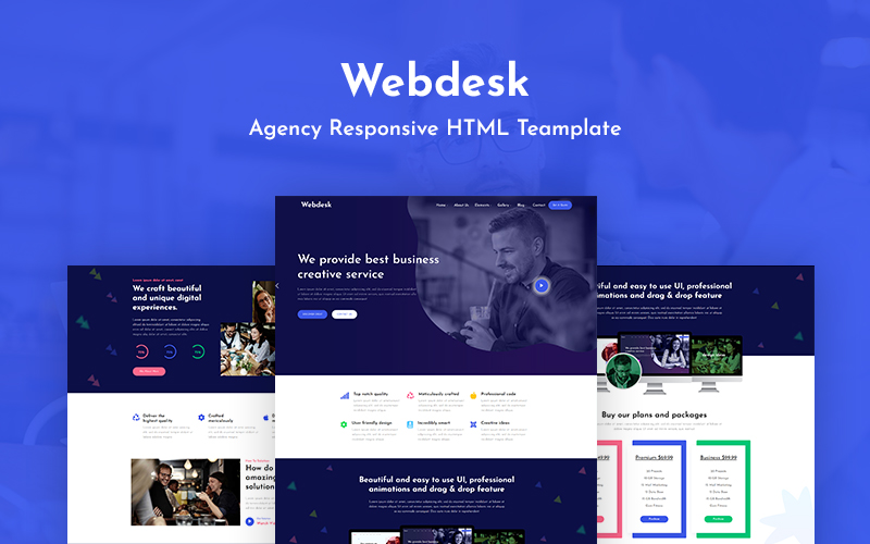 Webdesk -  Agency Responsive Website Template