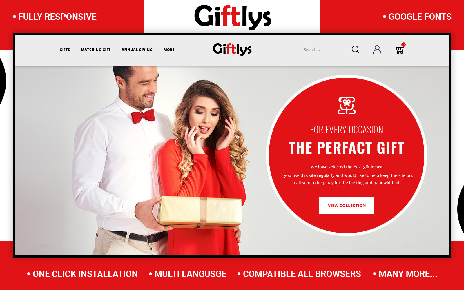 Giftlys - Gifts Store Opencart Template