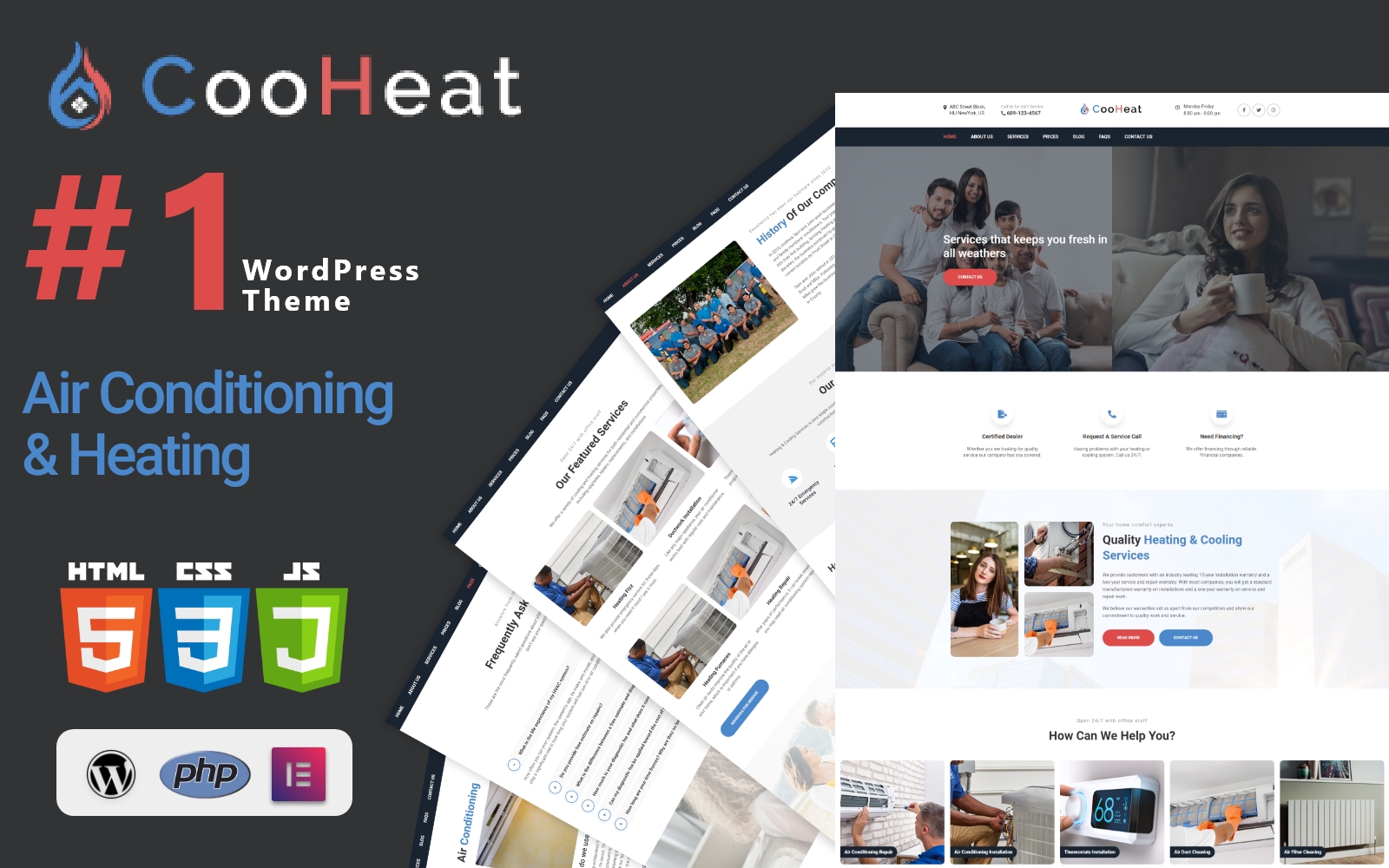 Cooheat - Air Conditioning and Heating WordPress Theme