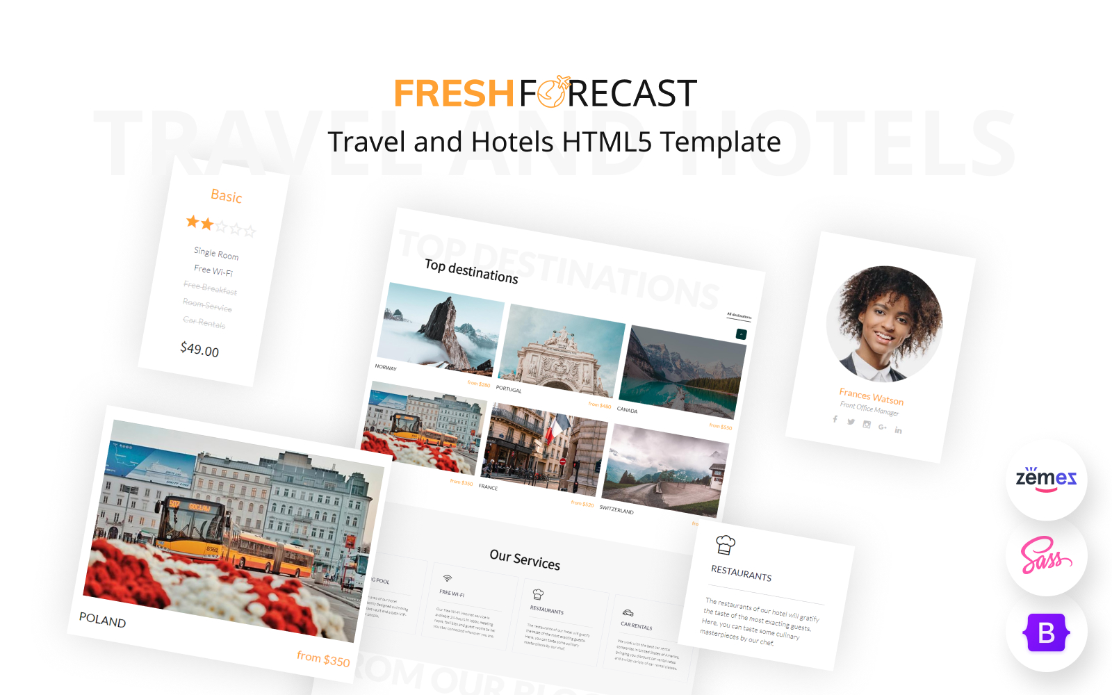 Fresh Forecast - Travel and Hotels HTML5 Template