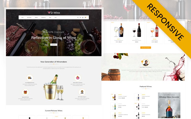 DWine - Best Wine Shop Prestashop Responsive Template