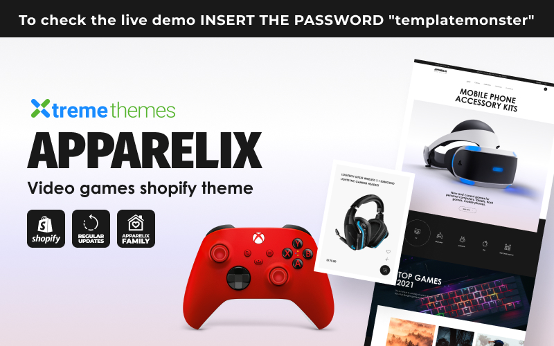 Apparelix Video Games Shopify Theme