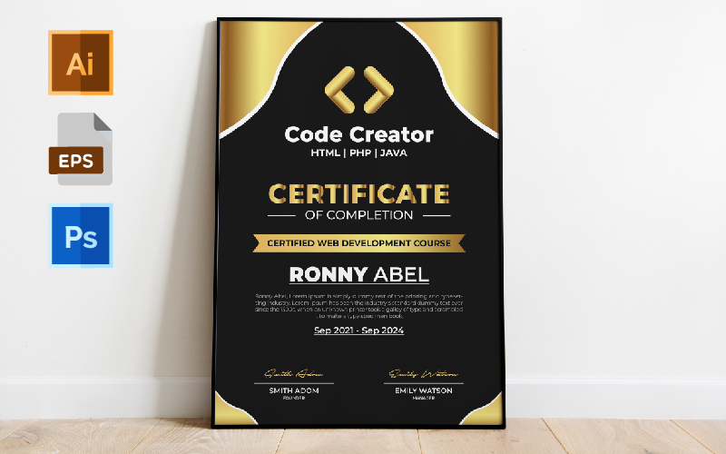 Certificat Templates