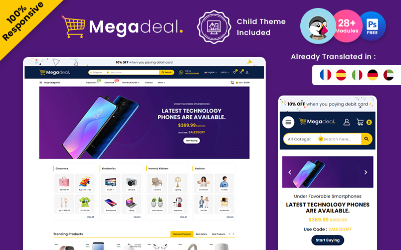 Megadeal – Electronic Multipurpose Prestashop Store