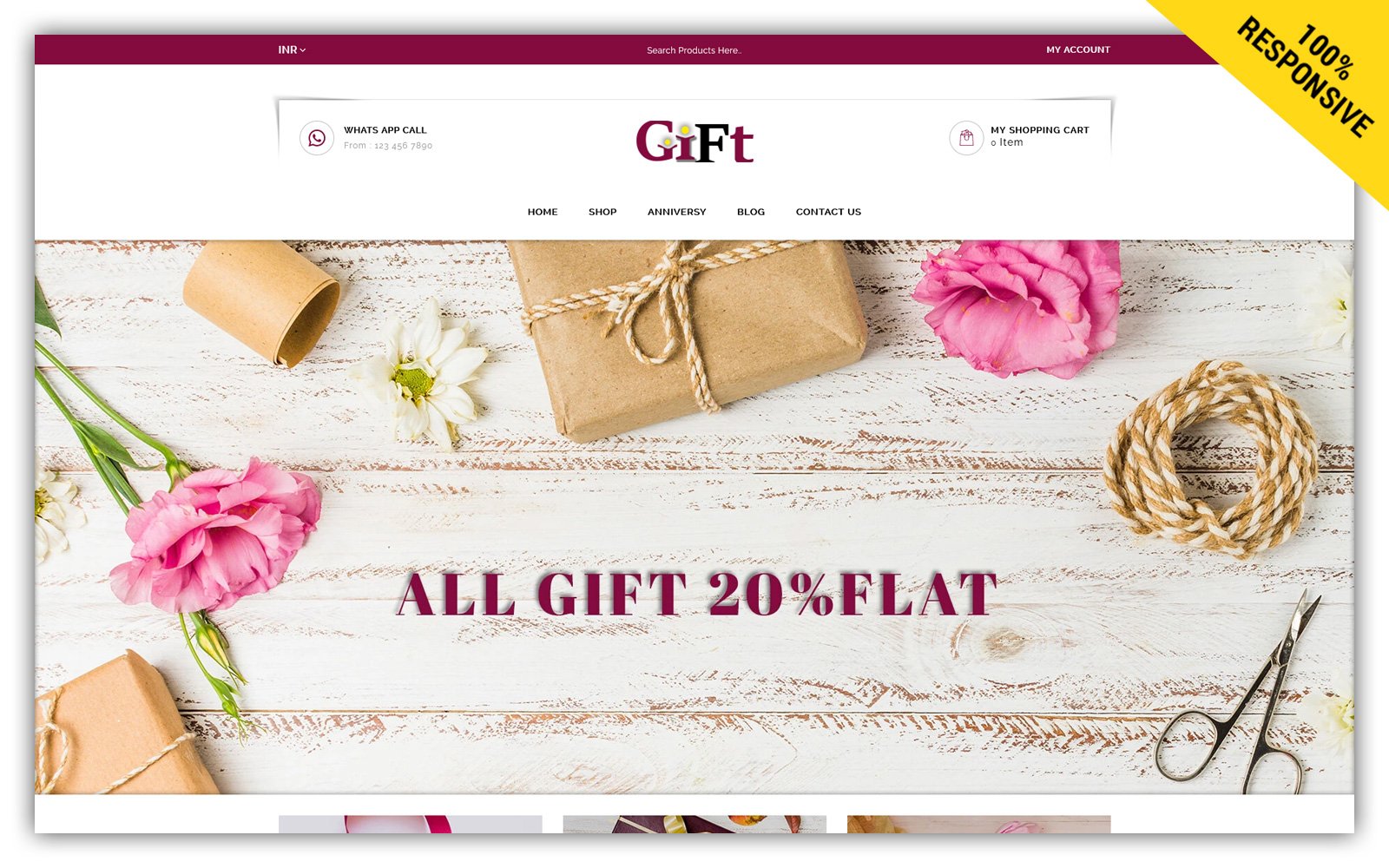 Gift Store Shopify Template
