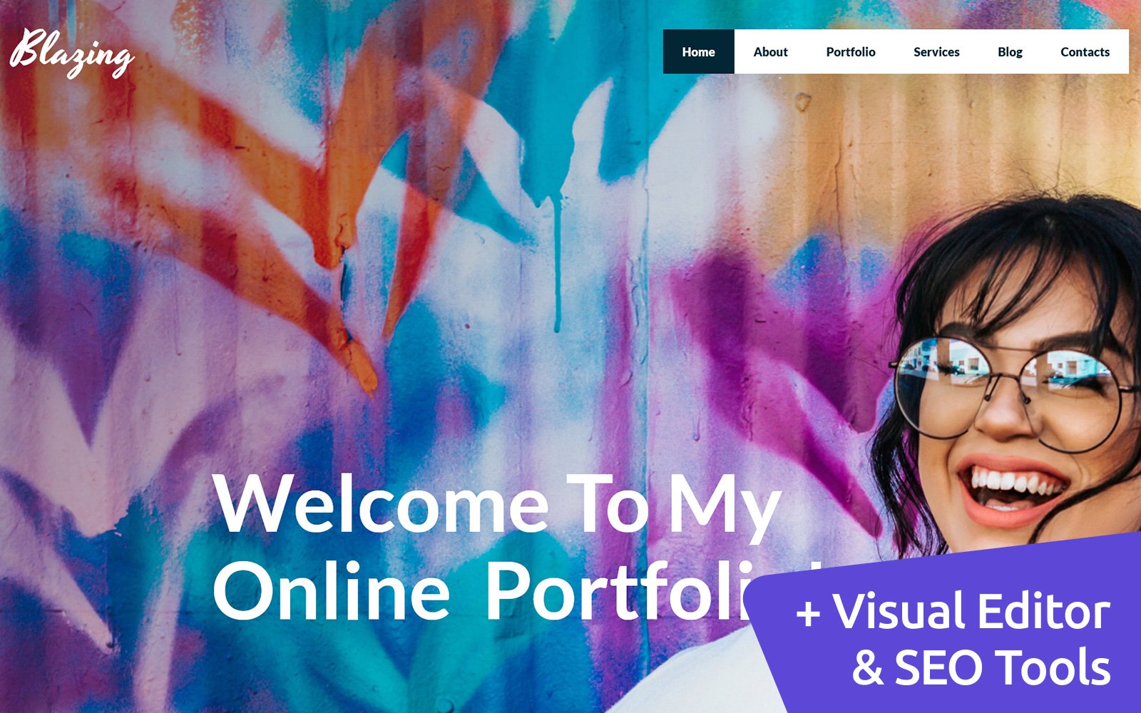 Personal Portfolio MotoCMS Creative Website Template