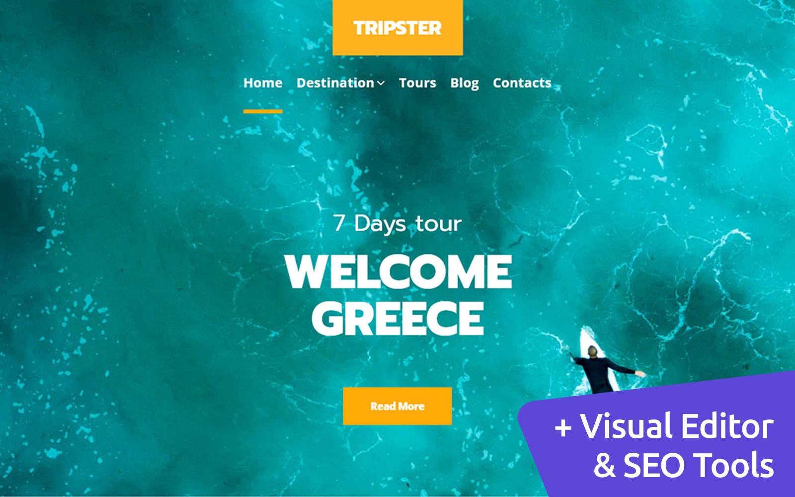 Travel Blog MotoCMS Website Design