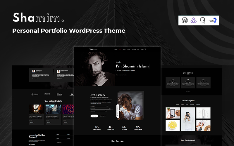 Shamim - Personal Portfolio Responsive WordPress Theme