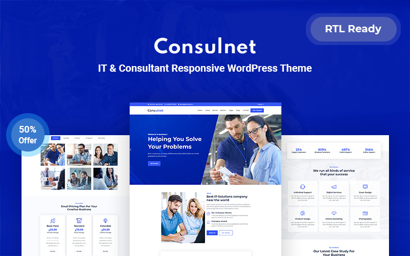 Consulnet - IT & Consultant Responsive WordPress Theme