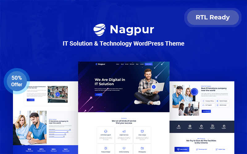 Nagpur  IT Solution & Technology Responsive WordPress Theme