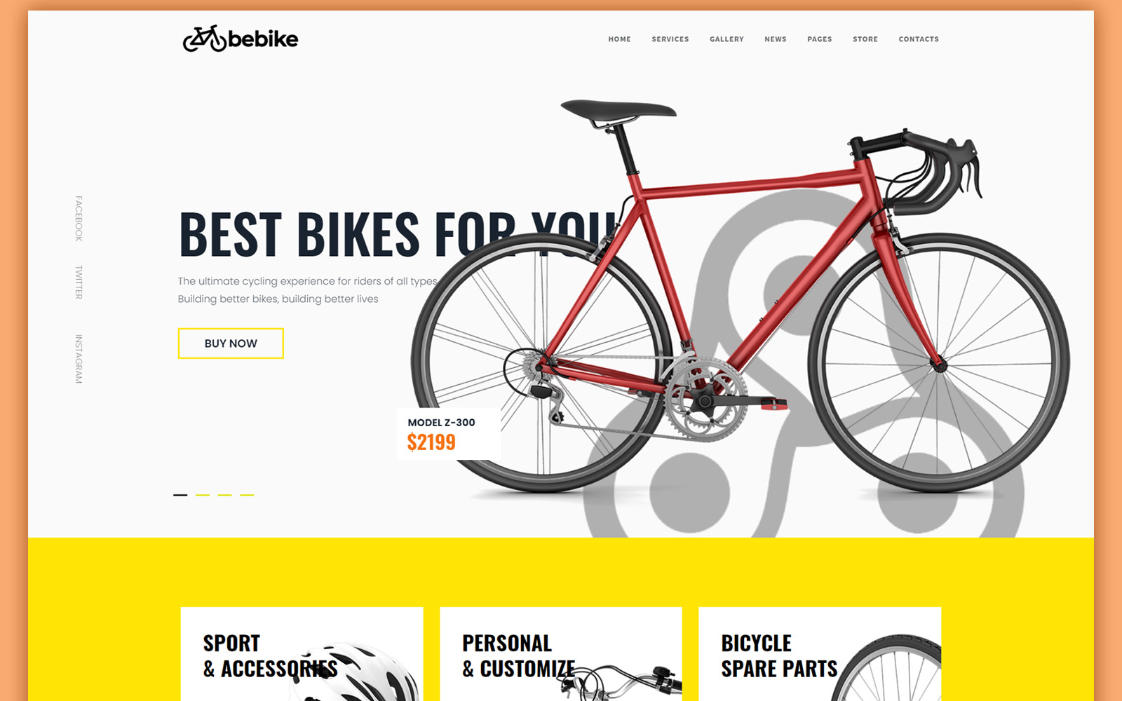 Bebike - Sport Bicycle Store WordPress Theme