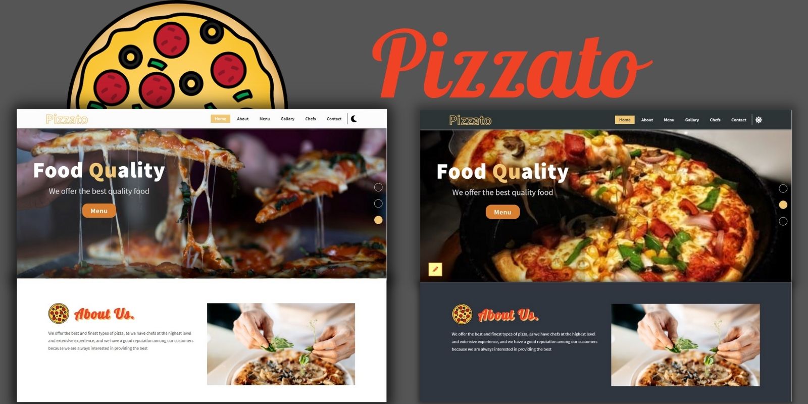 Pizzato - Pizza Restaurant Landing Page Template